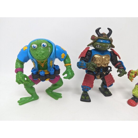 VTG TMNT Teenage Mutant Ninja Turtles Mixed Figure Lot of 5 Wacky Action Mike - Picture 2 of 10